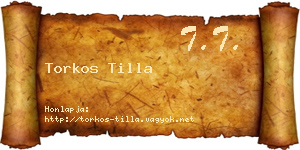 Torkos Tilla névjegykártya